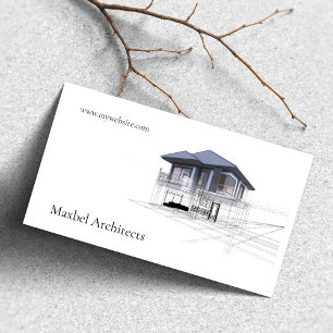 Modern Builders Architects Real Estate Property Business Card