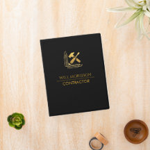 Modern Building Construction Golden & Black