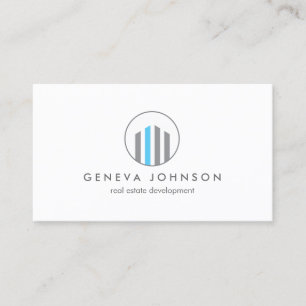 Modern Buildings Logo for Real Estate, Realtors Business Card
