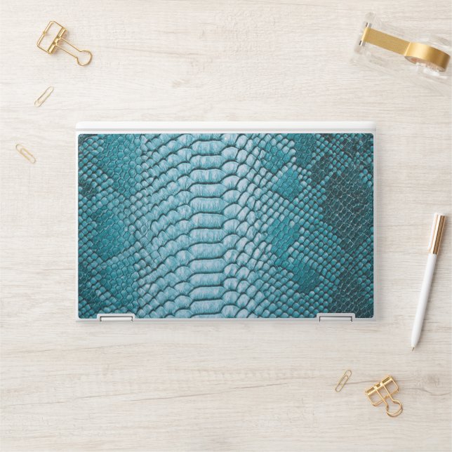 Modern Bule Crocodile HP Laptop Skin (Desk)