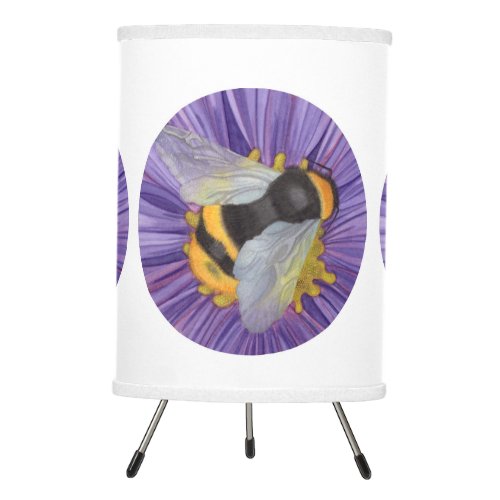 Modern Bumble Bee Watercolor Tripod Lamp
