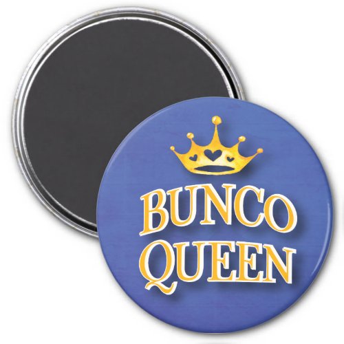 Modern Bunco Queen Royal Watercolor Crown Magnet