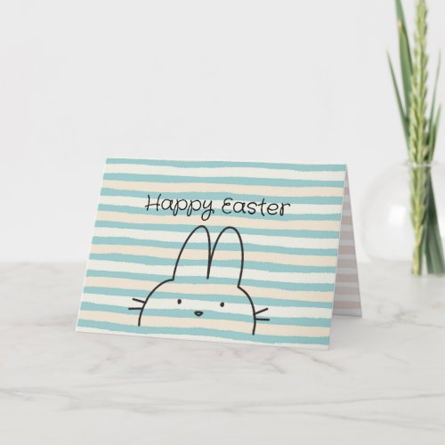 Modern Bunny Easter Greeting Card