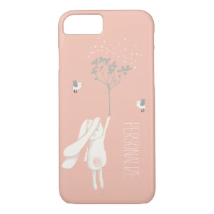 Modern Bunny On The Breeze iPhone 8/7 Case