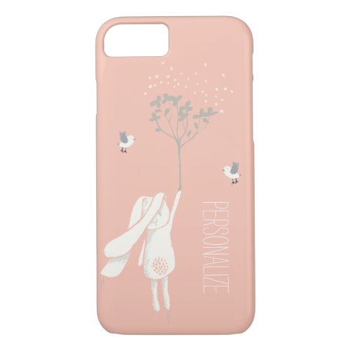 Modern Bunny On The Breeze iPhone 87 Case