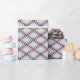 Modern Burgundy and Pale Blue Diamond Pattern Wrapping Paper | Zazzle
