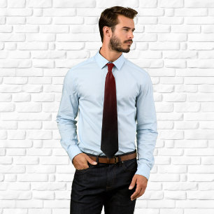 Modern Burgundy Black Ombre Neck Tie