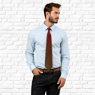 Modern Burgundy Brown Ombre Neck Tie