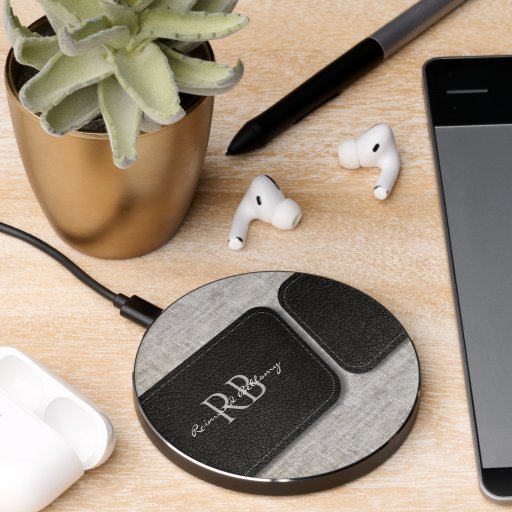 Modern Burlap Wireless Charger