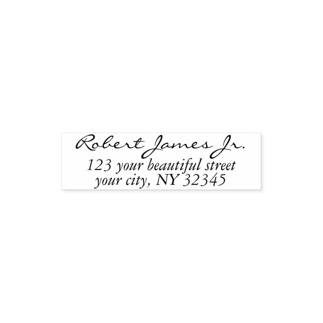 Modern Business Address with Professional Logo  Self-inking Stamp (Design)