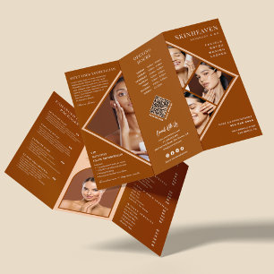 Modern Business Beauty Salon Marketing Trifold  Brochure