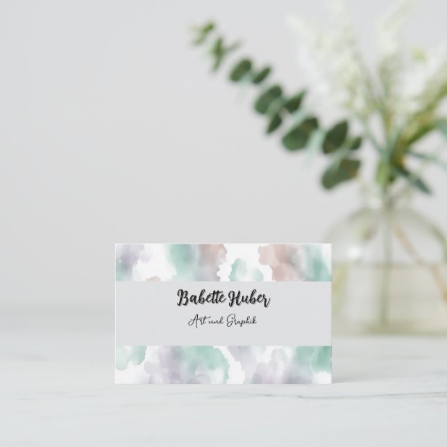modern business card (Standing Front)