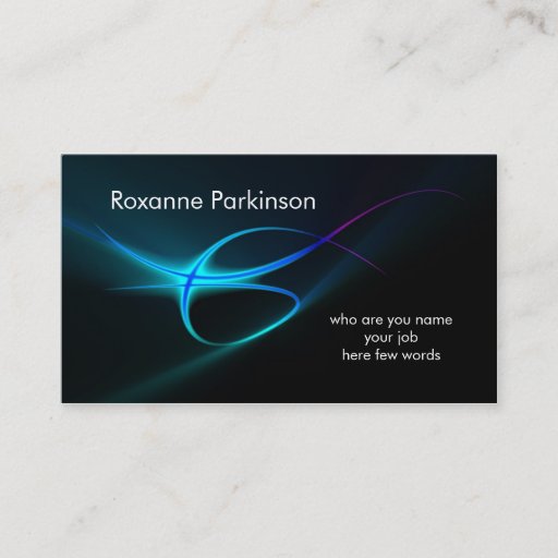 Customizable modern business card