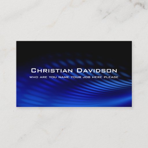 Customizable modern business card
