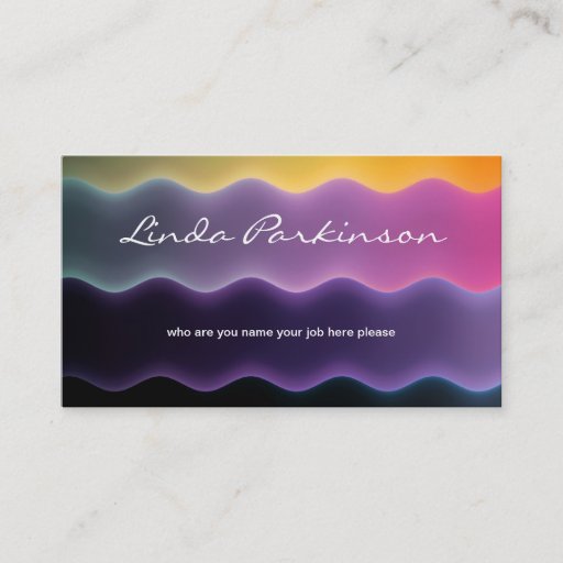 Customizable modern business card