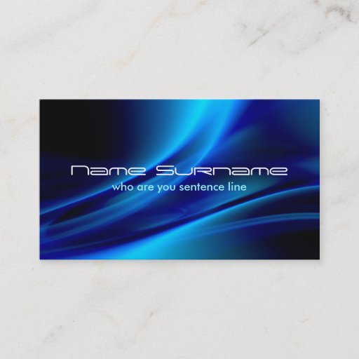 Customizable modern business card