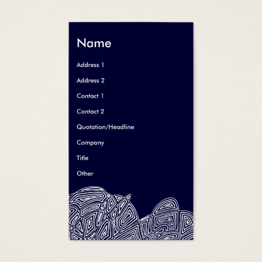 Modern Business Card (Abstract Front and Back)