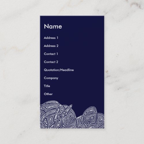 Modern Business Card  Abstract Front and Back