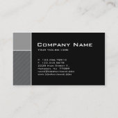Modern Business Card Construction Gray Stripes (Back)