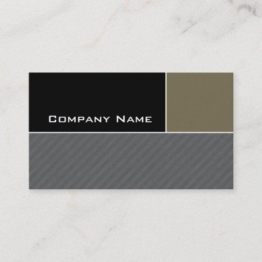 Customizable Modern Business Card Construction Khaki Stripes