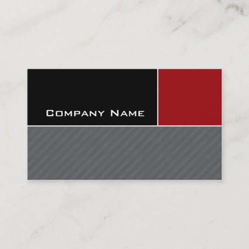 Modern Business Card Construction Red Stripes