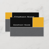 Modern Business Card Construction Yellow Stripes (Front/Back)