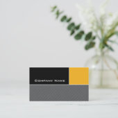 Modern Business Card Construction Yellow Stripes (Standing Front)