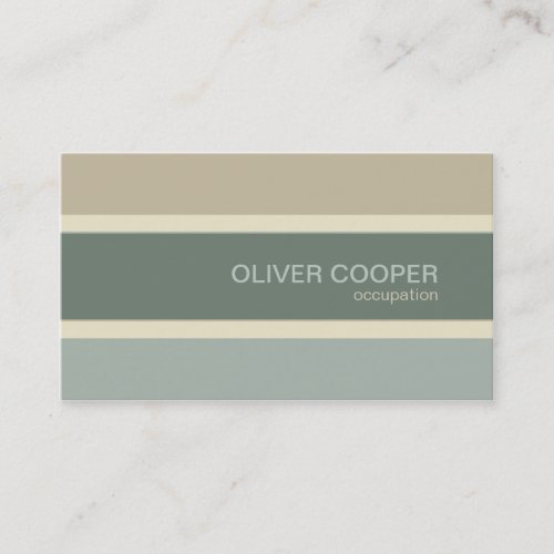 Modern business card Earth colors Sage Moss green