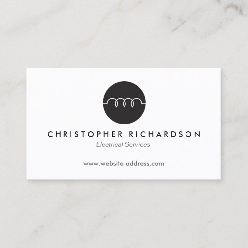 MODERN BUSINESS CARD FOR ELECTRICIANS ELECTRICAL