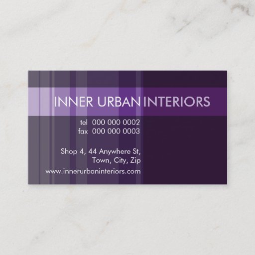 Customizable MODERN BUSINESS CARD :: modish stripe 4L