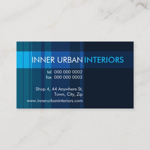 Customizable MODERN BUSINESS CARD :: modish stripe 5L