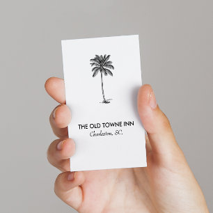Modern Business Card No. 70   Vintage Palm Tree