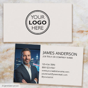 Modern Business Card Photo Logo Minimalist
