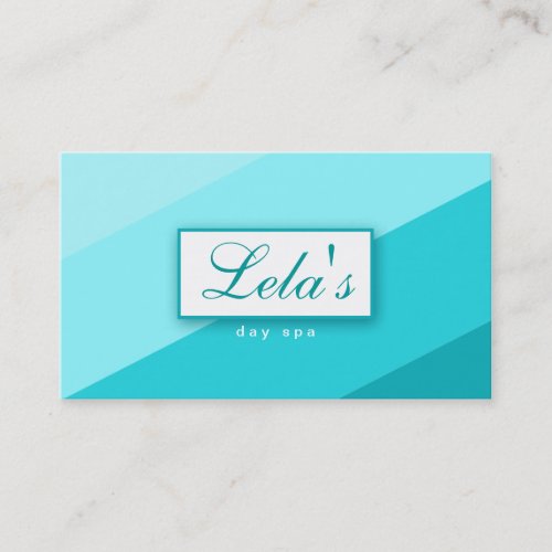 Modern Business Card Salon Spa Stripes TB