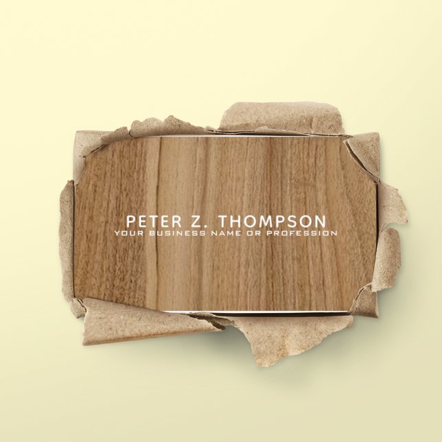 modern business card simulating wood grain (Creator Uploaded)