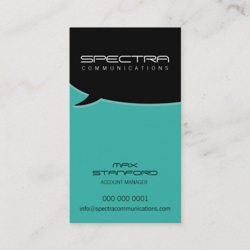 Customizable MODERN BUSINESS CARD :: talk bubble 11P
