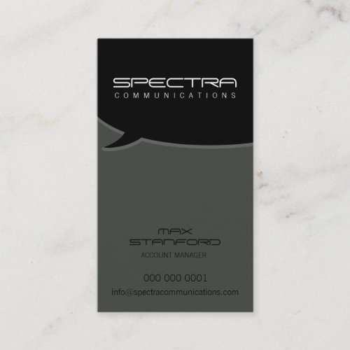 MODERN BUSINESS CARD :: talk bubble 4P