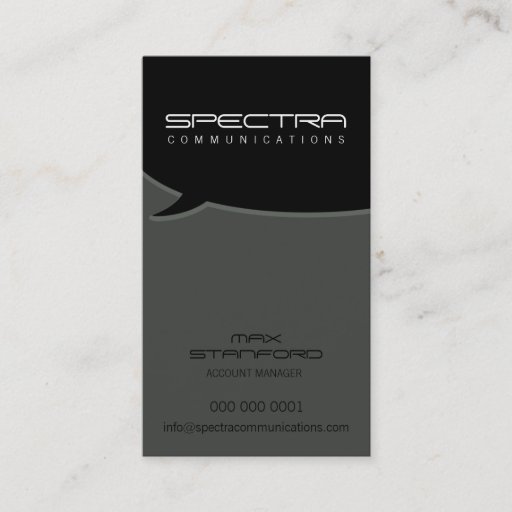Customizable MODERN BUSINESS CARD :: talk bubble 4P