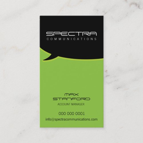 MODERN BUSINESS CARD :: talk bubble 9P