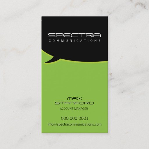 Customizable MODERN BUSINESS CARD :: talk bubble 9P