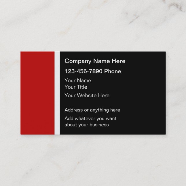 Modern Business Cards (Front)