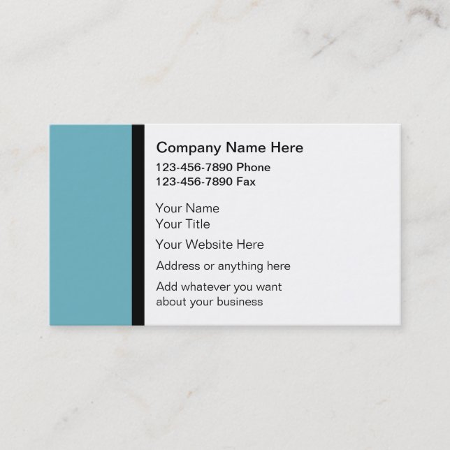Modern Business Cards (Front)