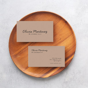 Modern Business Cards   Elevate Your Brand(Almond)