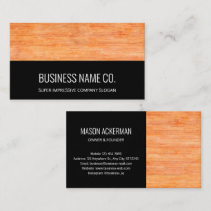 Modern Business Cards-Flooring Service Black Card