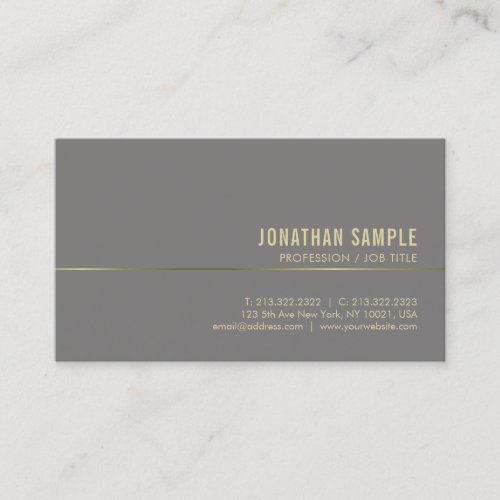 Modern Business Cards Gold Elegant Professional
