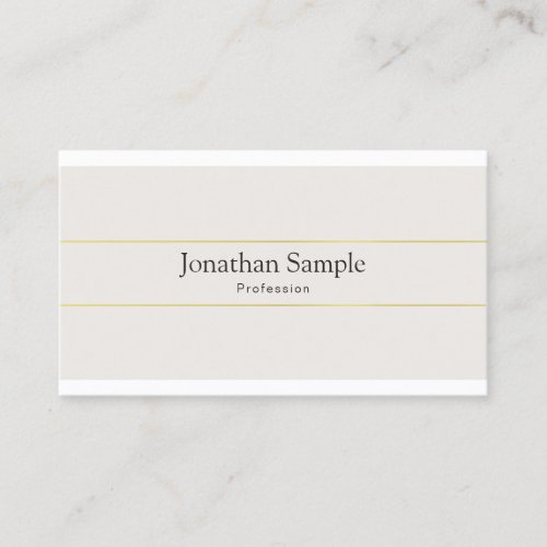 Modern Business Cards Simple Template Gold Striped