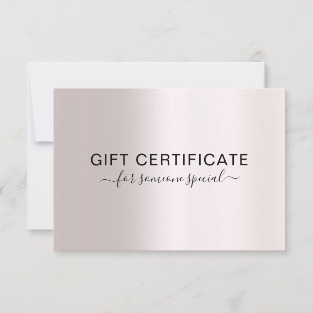 MODERN BUSINESS CERTIFICATE gift for you (Front)