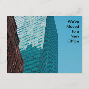 Modern Business Change of Address Building Photo Postcard