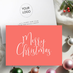 Modern Business Christmas Cards with Logo