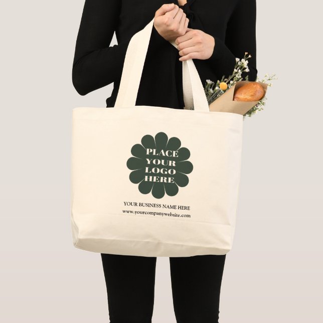  Modern Business Company Logo Promotional   Large Tote Bag (Front (Product))